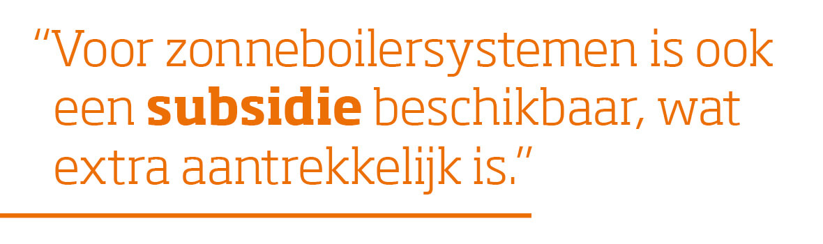 Subsidie kan het aanschaffen van een zonneboilersysteem extra aantrekkelijk maken